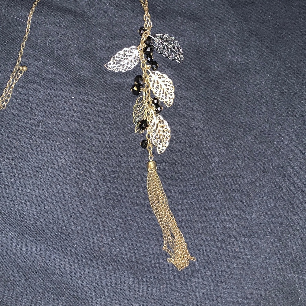 Long Necklace - Leaves